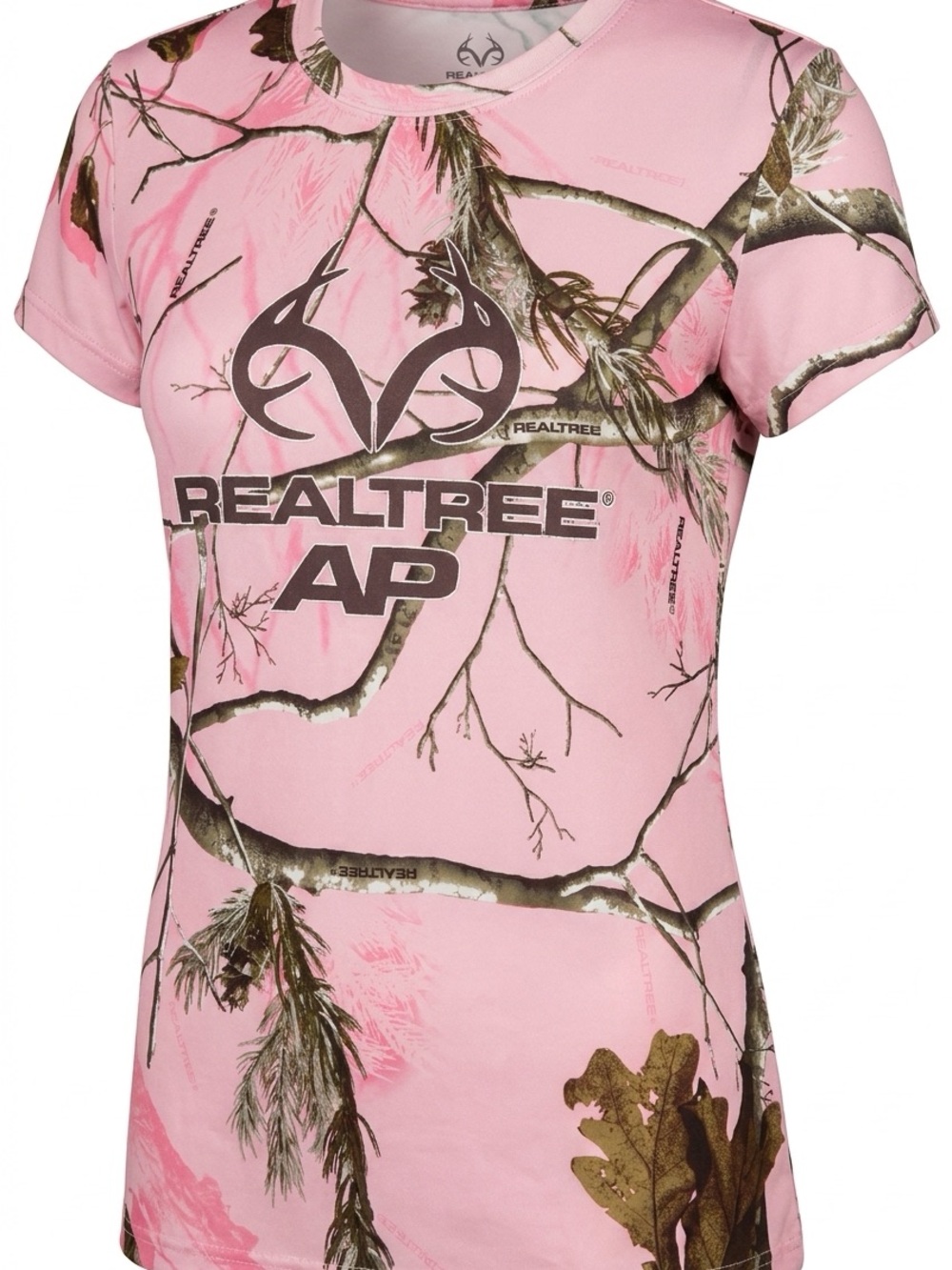 Realtree Pink Camo Short Sleeve Tee with AP Logo